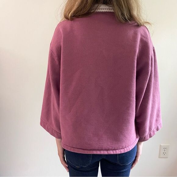 Vintage Collared Top with Embroidered Birdhouse & Birds Design - Picture 4 of 7